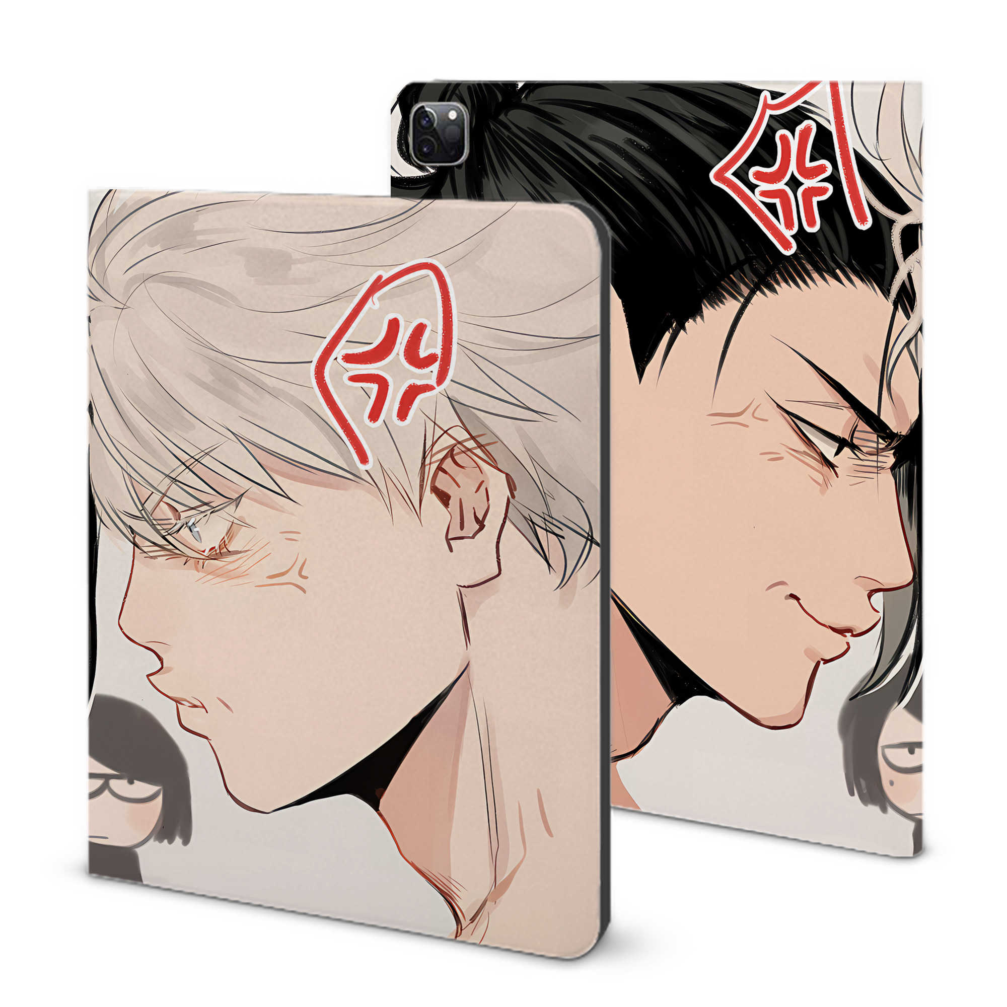 （画像用） 呪術廻戦 Jujutsu Kaisen IPad ケース ブック型 PUレザー TPU 耐衝撃 軽量 薄型 ペン収納なし 全面保護 IPad 各モデル対応
